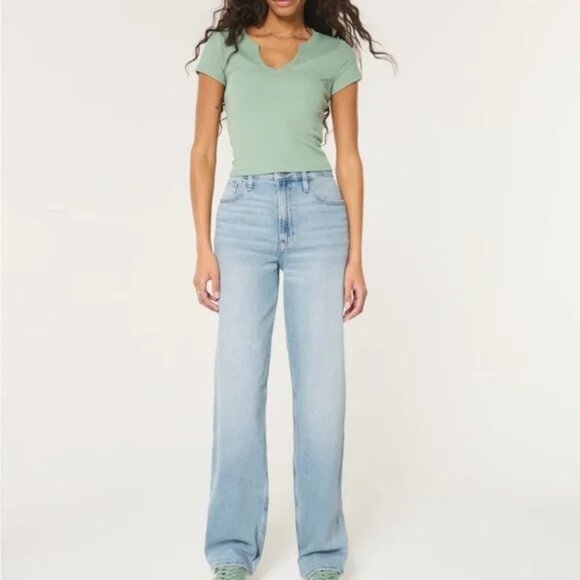 Hollister Denim - Hollister Ultra High Rise Dad Jeans Regular Length